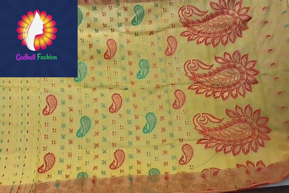 হাফসিল্ক জামদানি শাড়ি
